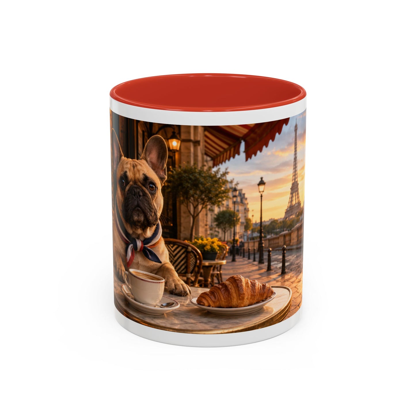 French Bulldog Paris Café Coffee Mug (11oz)