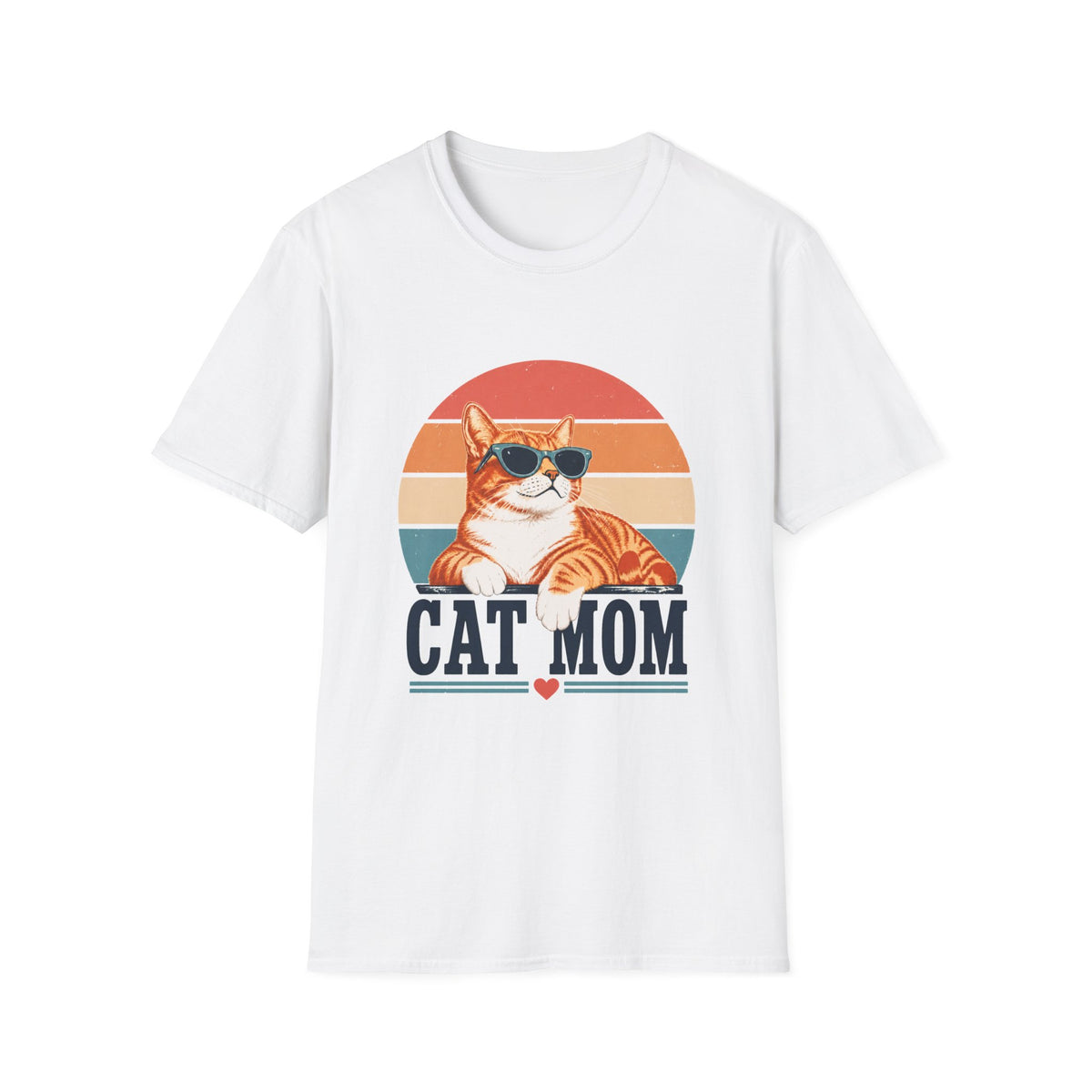 Cat Mom T-Shirt - Orange