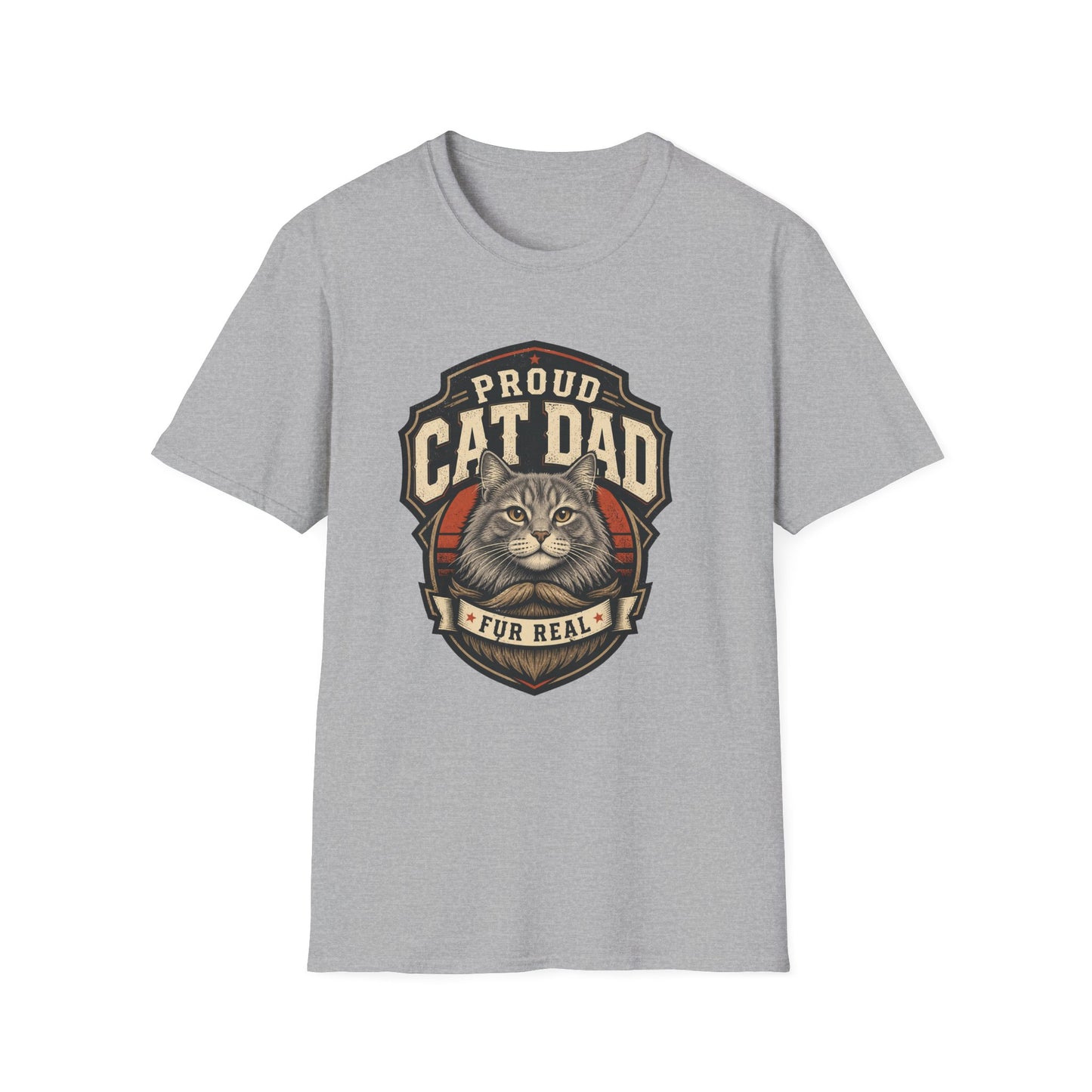 Cat Dad T-Shirt — Proud Cat Dad Fur Real