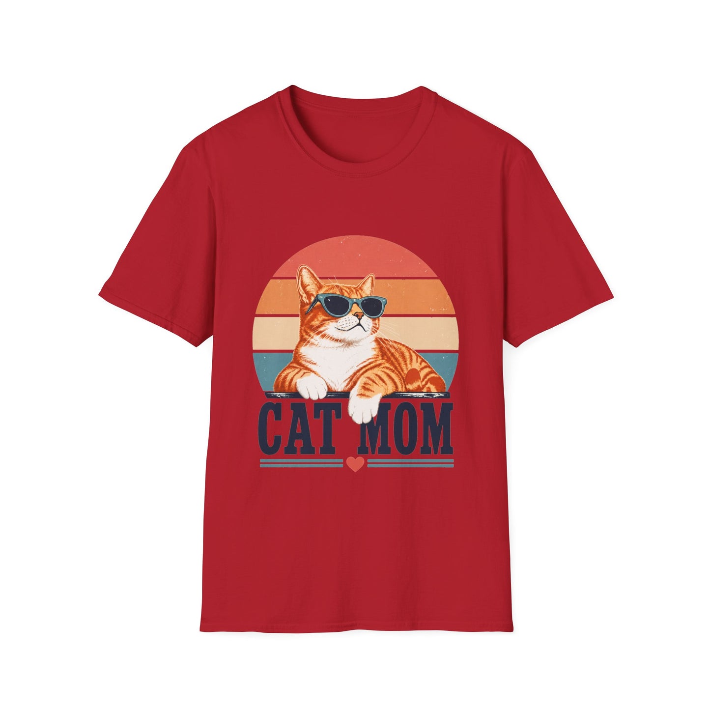 Cat Mom T-Shirt - Orange