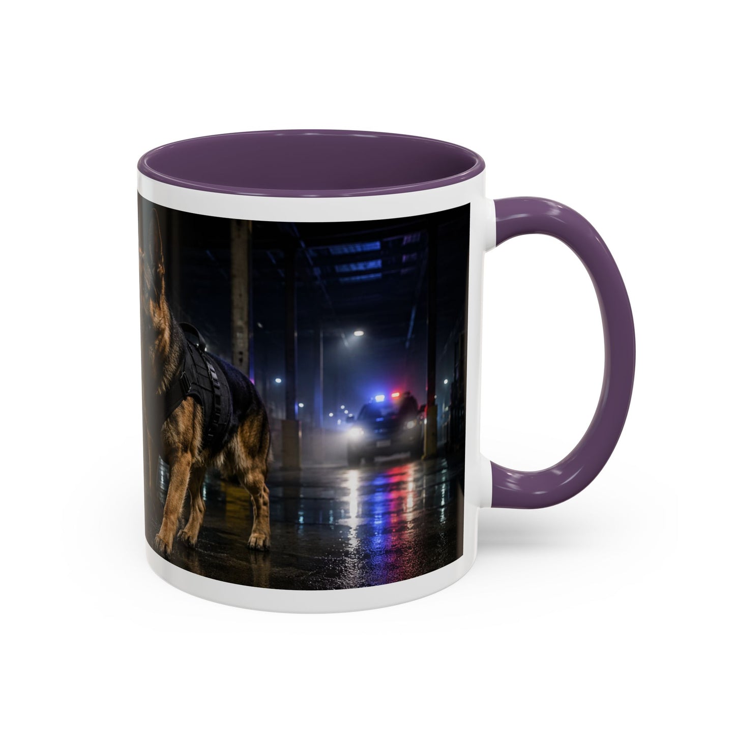 German Shepherd Police Dog Accent Mug (11oz)
