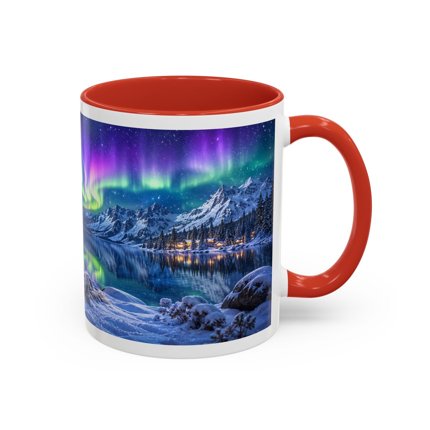 Corgi Under the Northern Lights Coffee Mug (11oz)