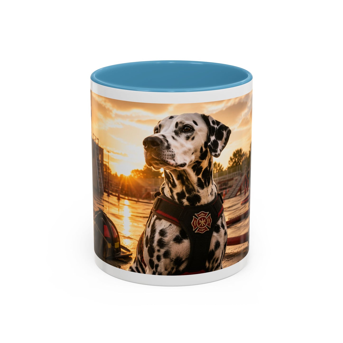 Dalmatian Firehouse Sunset Coffee Mug (11oz)