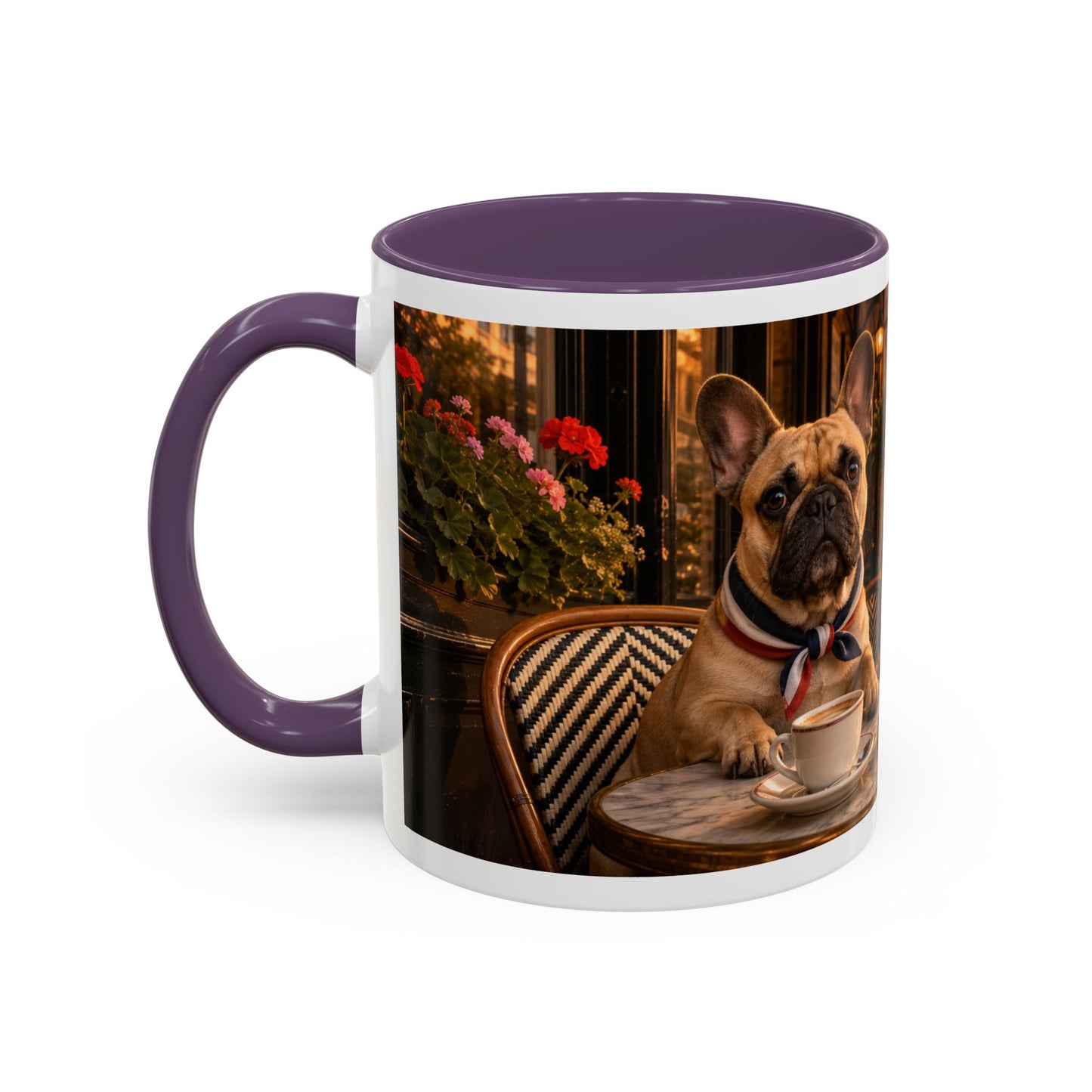 French Bulldog Paris Café Coffee Mug (11oz)