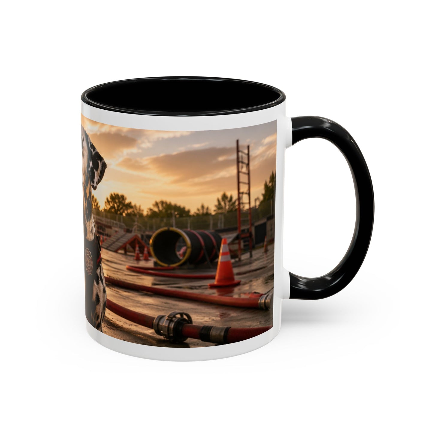 Dalmatian Firehouse Sunset Coffee Mug (11oz)