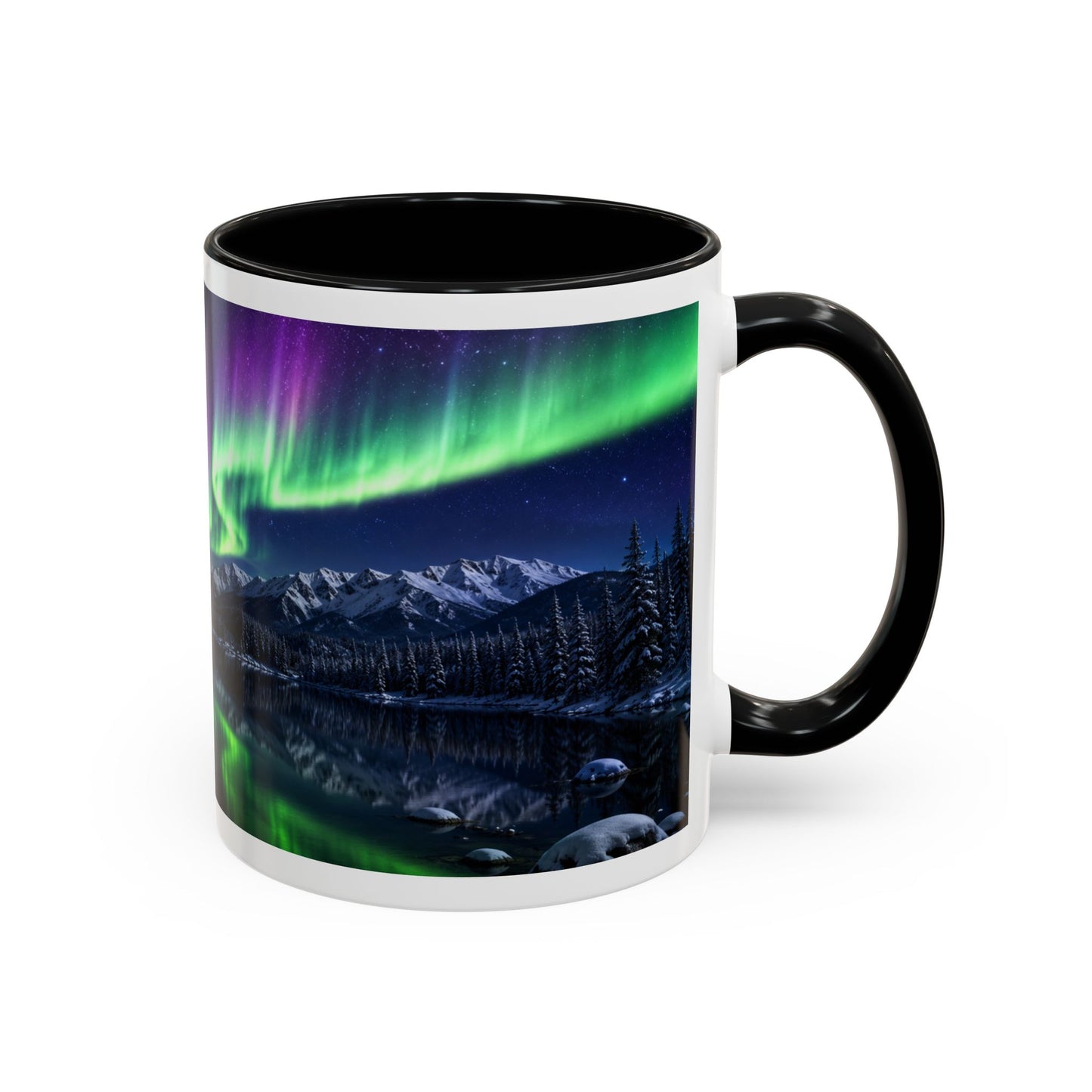 American Bulldog Aurora Night Coffee Mug