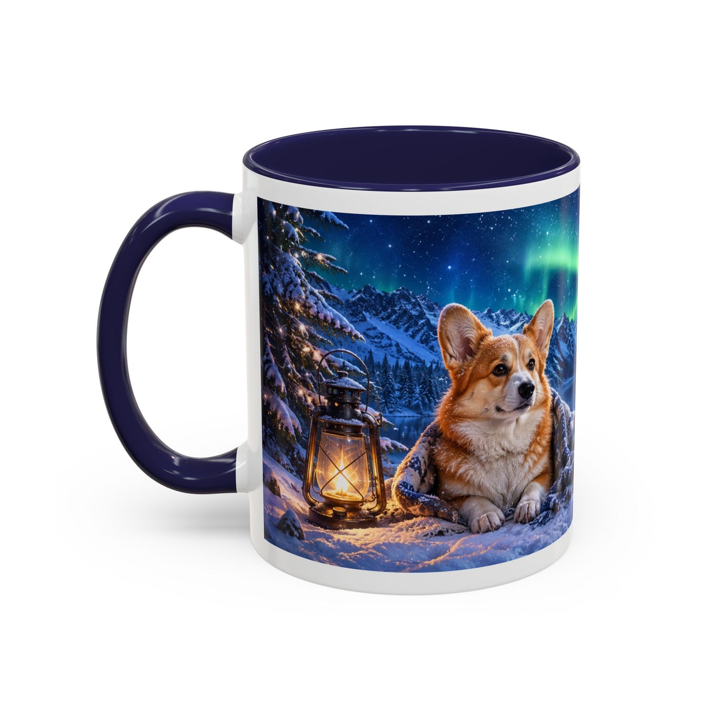 Corgi Under the Northern Lights Coffee Mug (11oz)