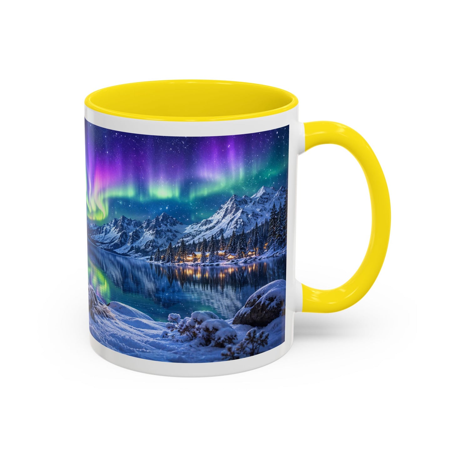 Corgi Under the Northern Lights Coffee Mug (11oz)