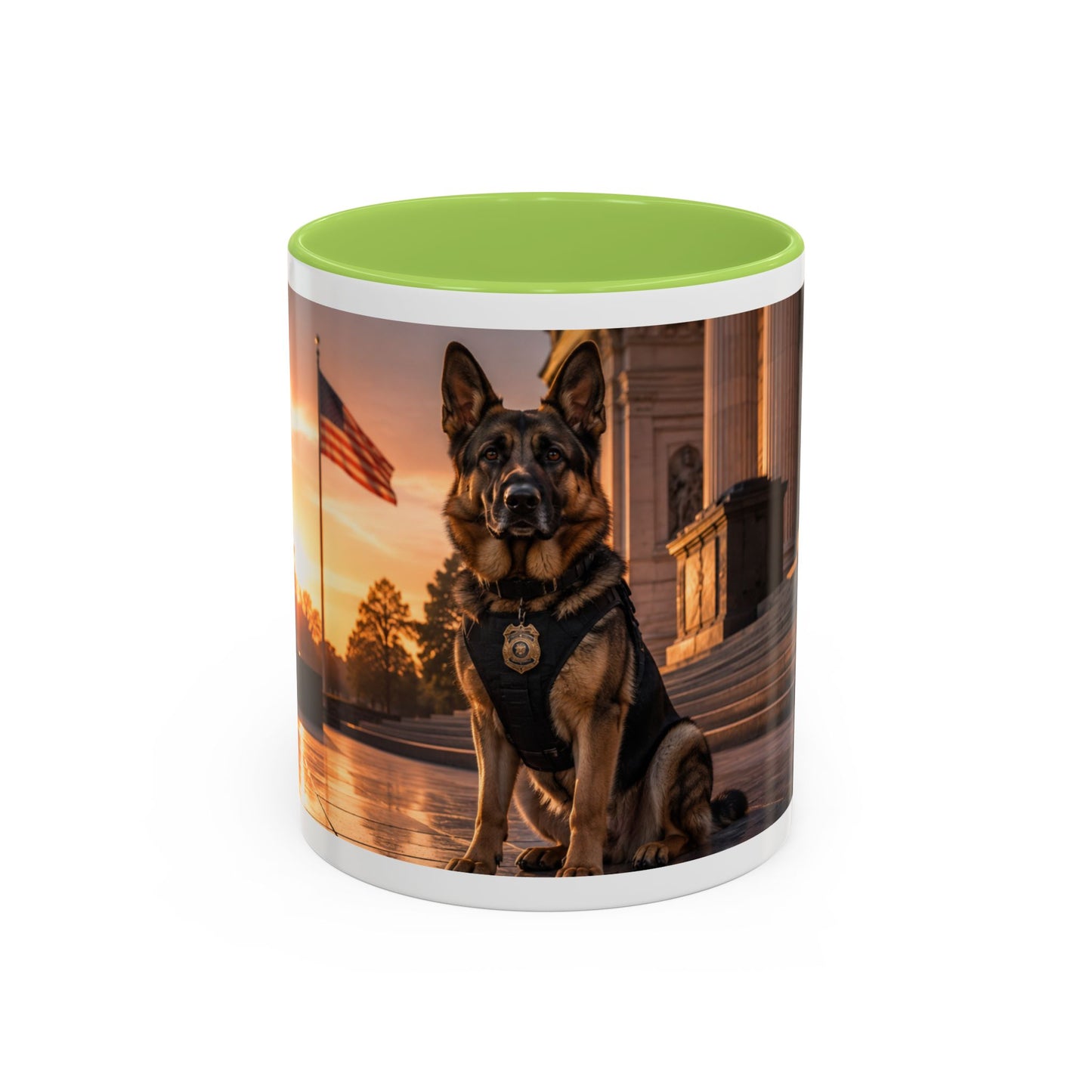 Patriotic K9 Police Dog Coffee Mug (11oz)