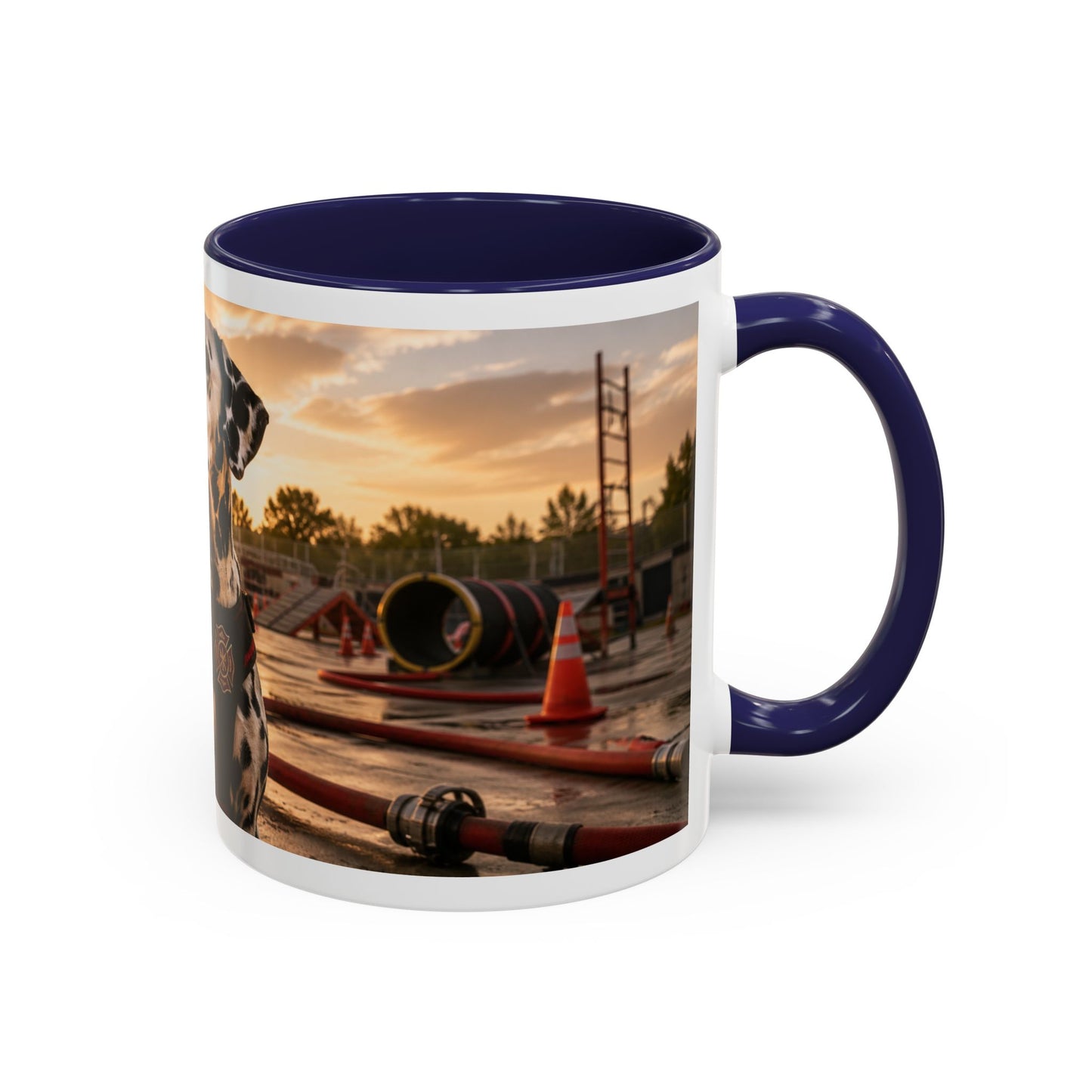 Dalmatian Firehouse Sunset Coffee Mug (11oz)