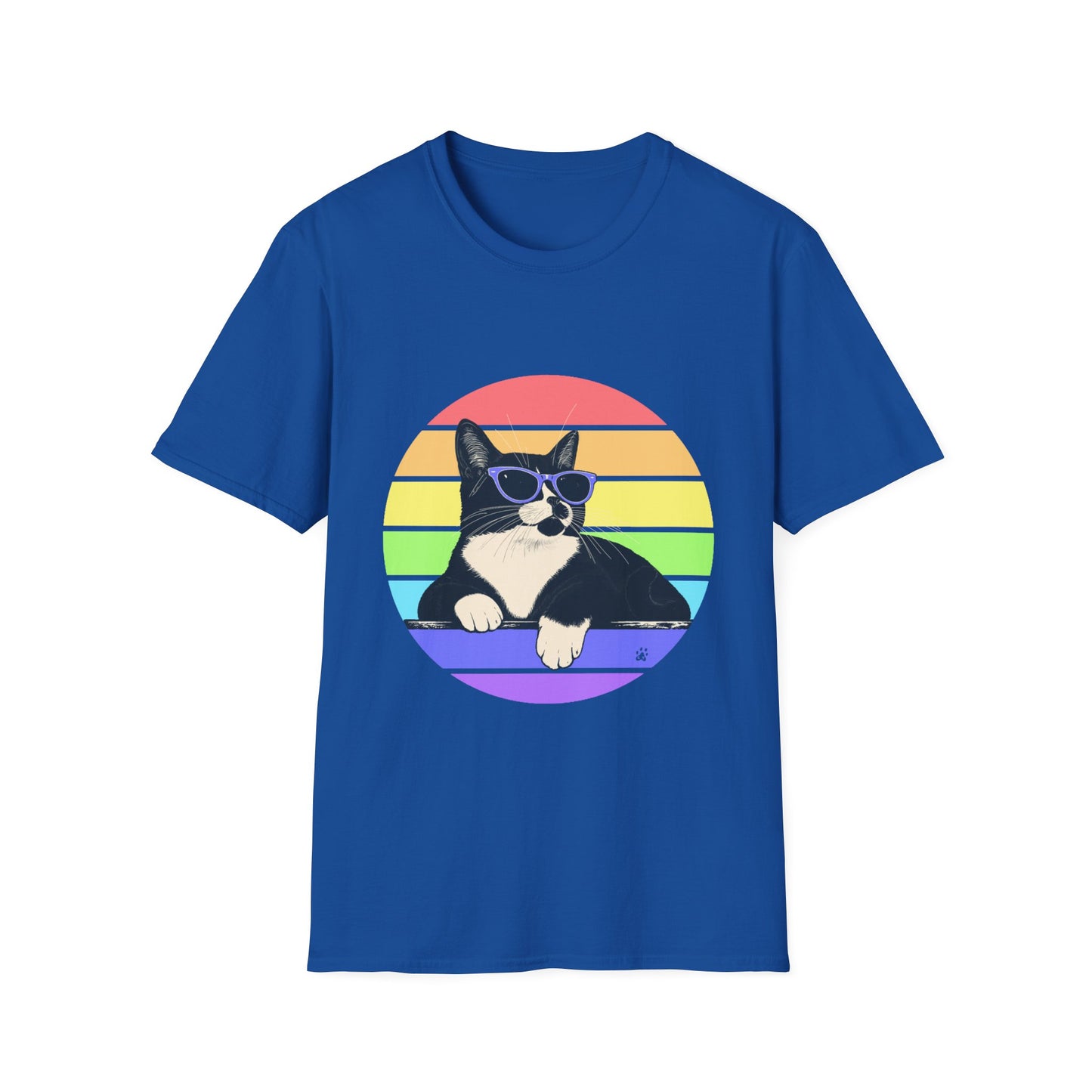 Charlie- Pastel Retro Rainbow T-shirt