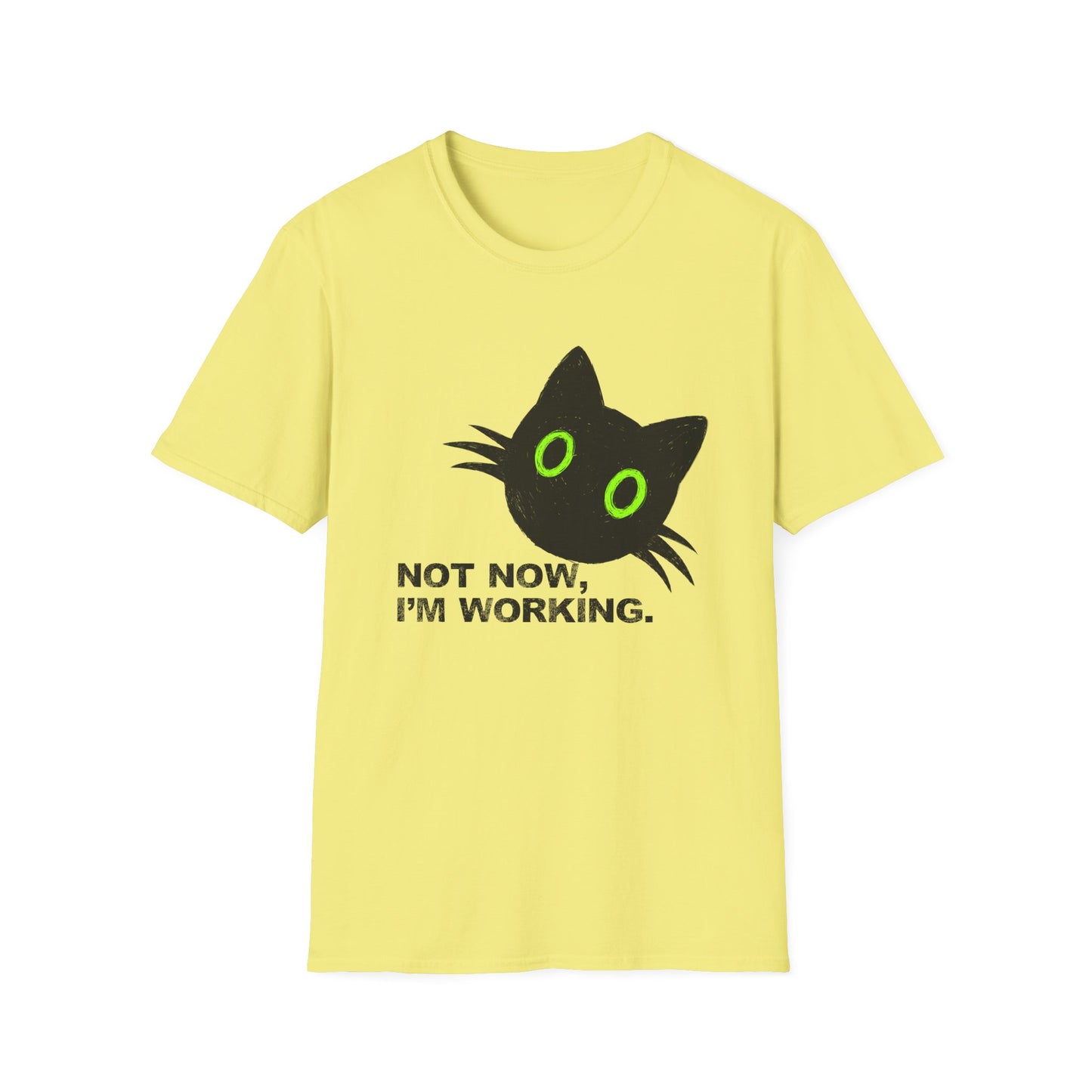 Not Now, I'm Working Cat T-shirt