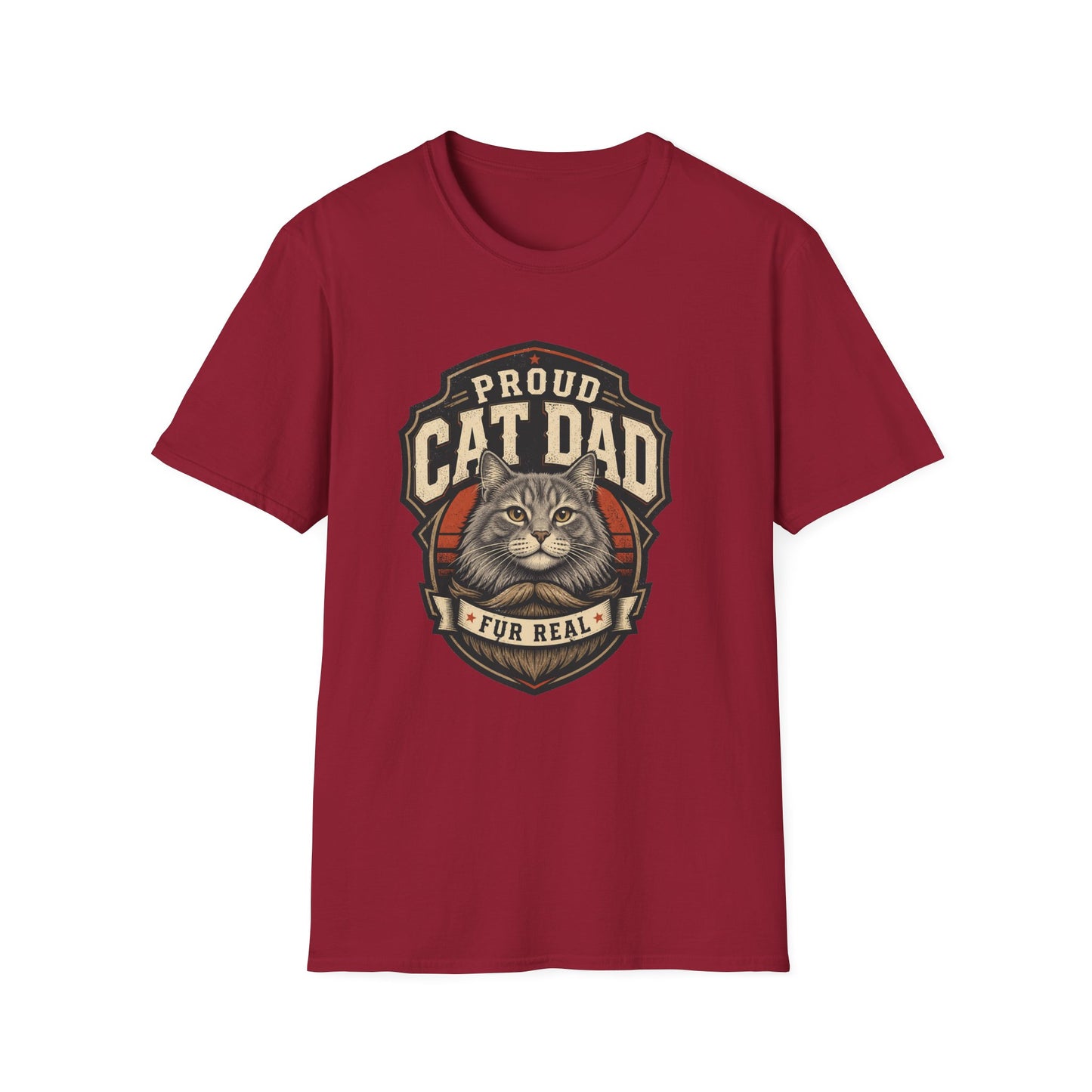 Cat Dad T-Shirt — Proud Cat Dad Fur Real