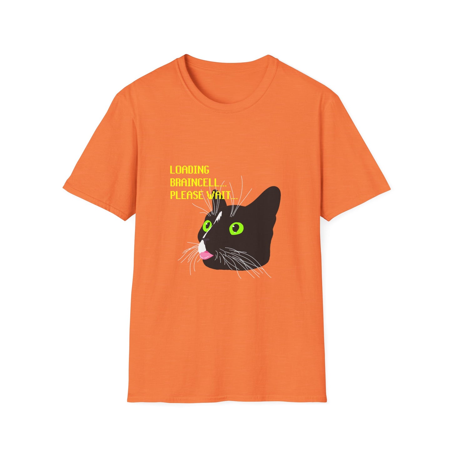 Cat T-Shirt - Loading Braincell Please Wait