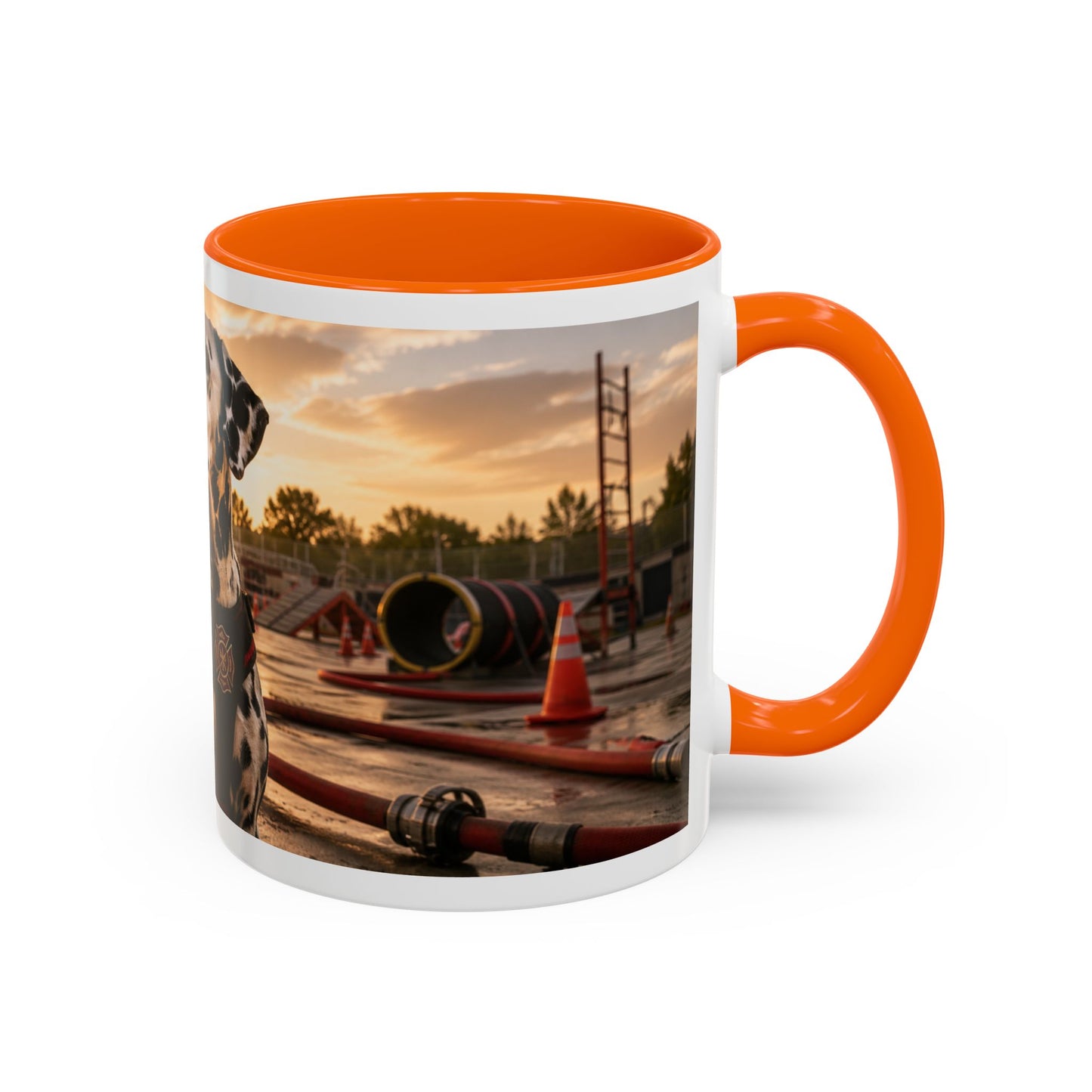 Dalmatian Firehouse Sunset Coffee Mug (11oz)