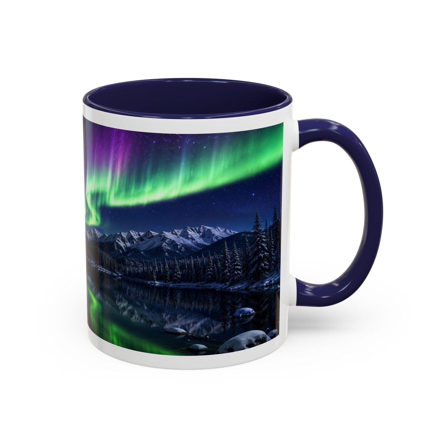 American Bulldog Aurora Night Coffee Mug