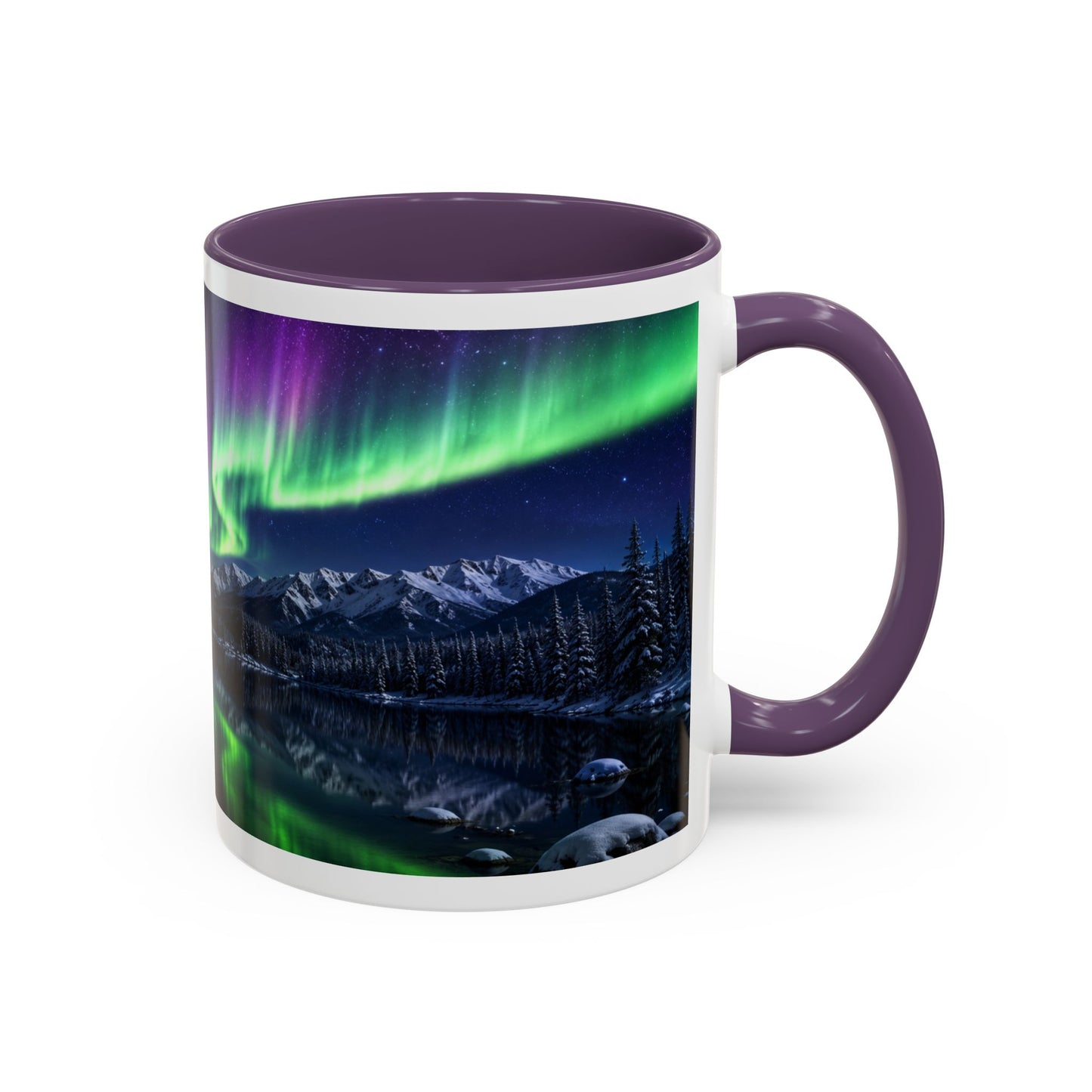 American Bulldog Aurora Night Coffee Mug