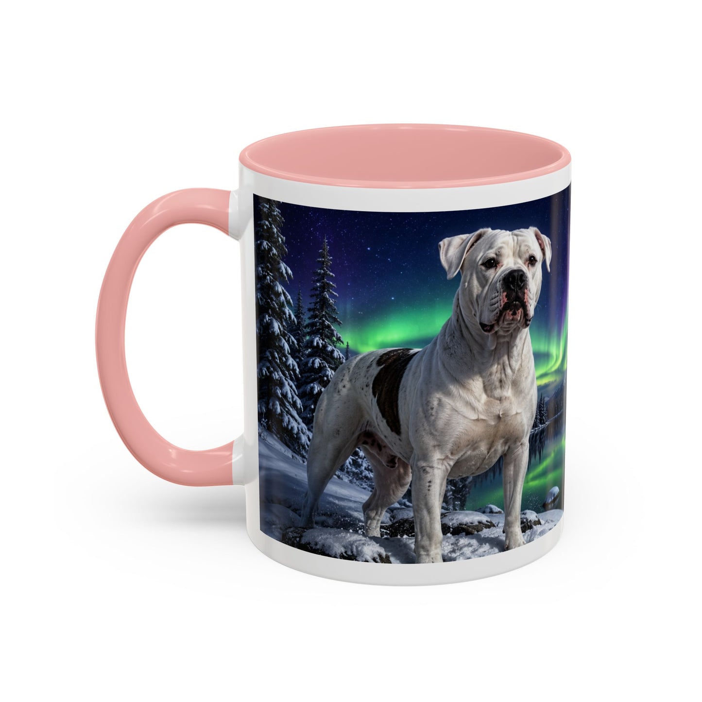 American Bulldog Aurora Night Coffee Mug