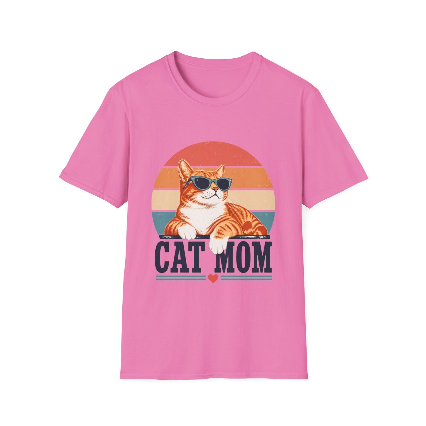 Cat Mom T-Shirt - Orange