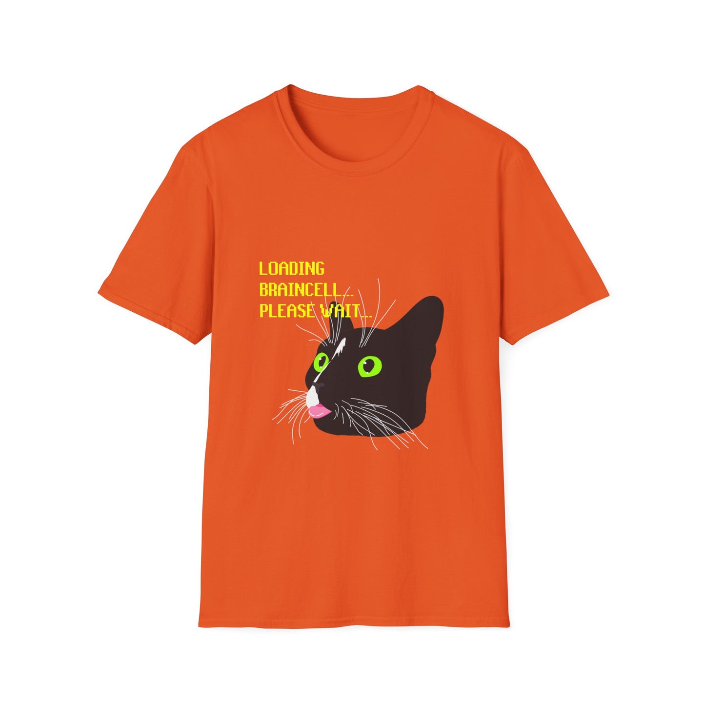 Cat T-Shirt - Loading Braincell Please Wait