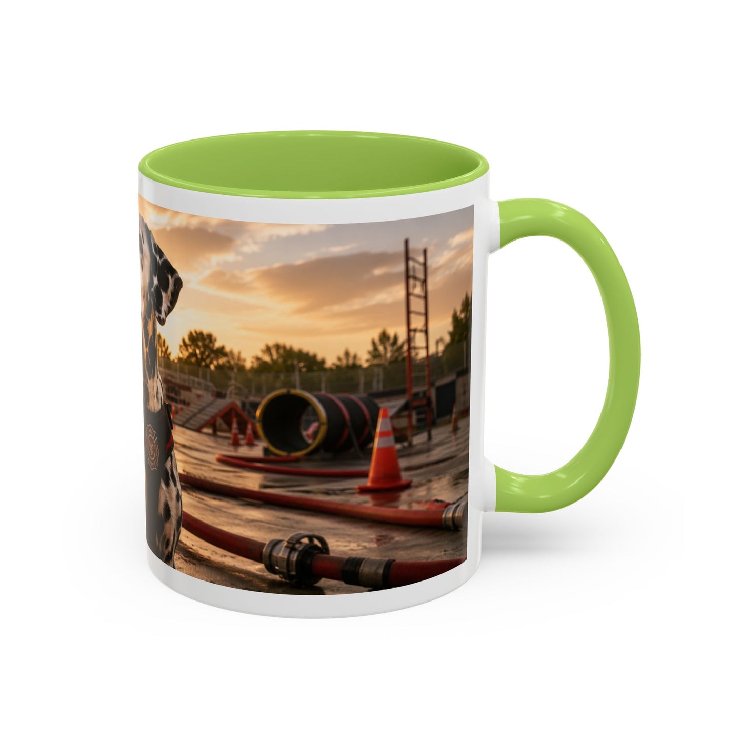 Dalmatian Firehouse Sunset Coffee Mug (11oz)
