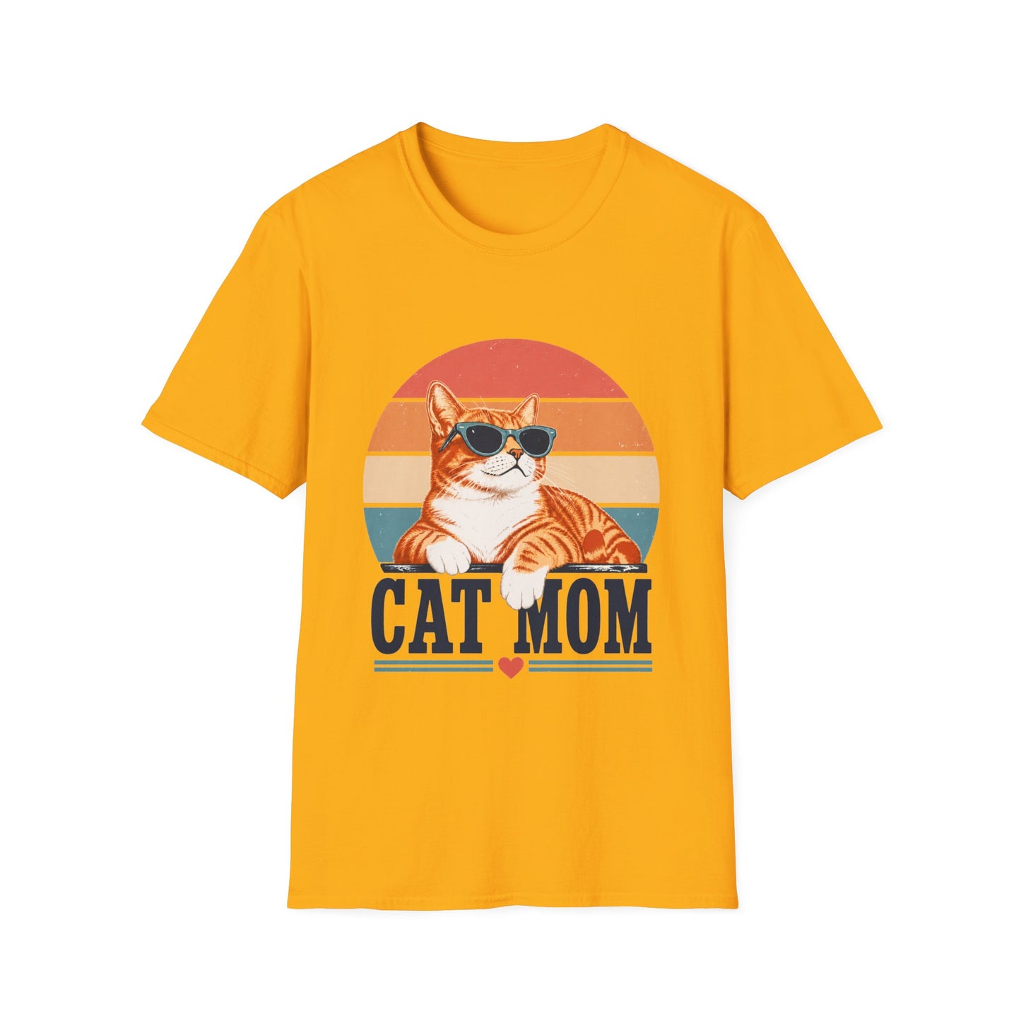 Cat Mom T-Shirt - Orange
