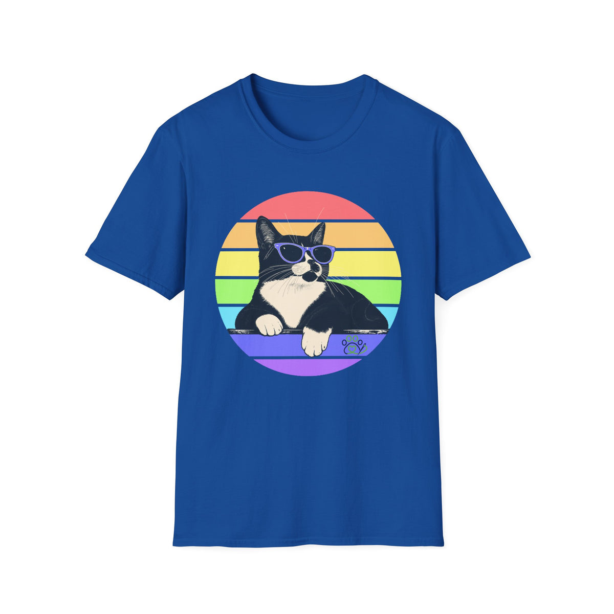 Charlie- Pastel Retro Rainbow T-shirt