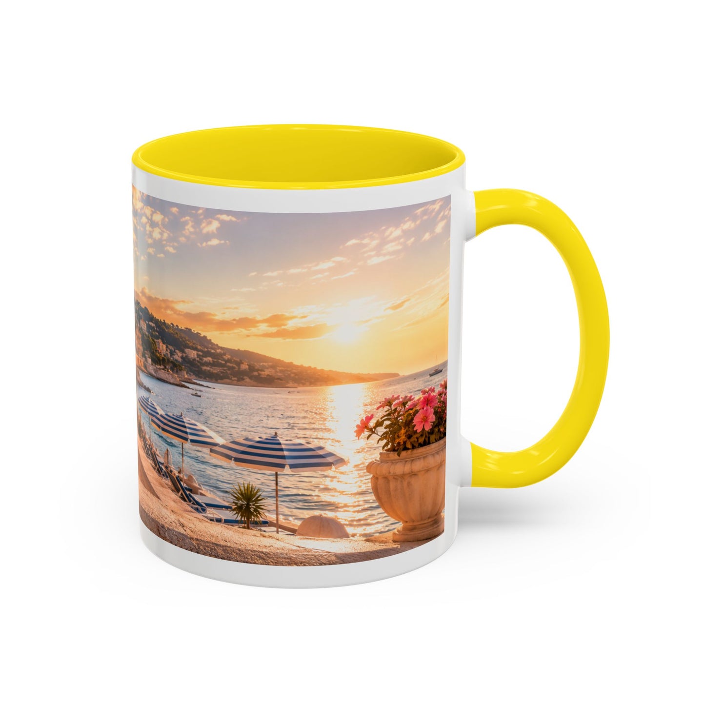 French Bulldog Beach Time Coffee Mug (11oz)