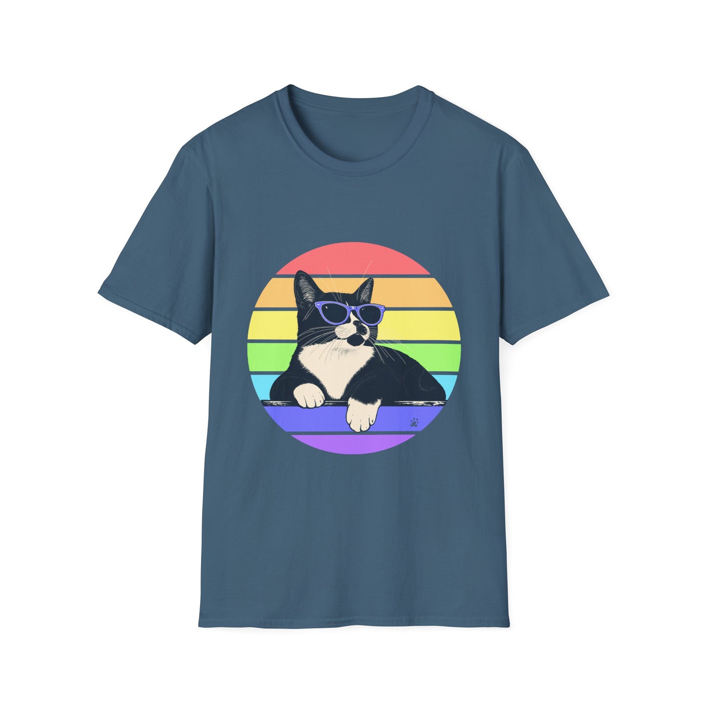 Charlie- Pastel Retro Rainbow T-shirt