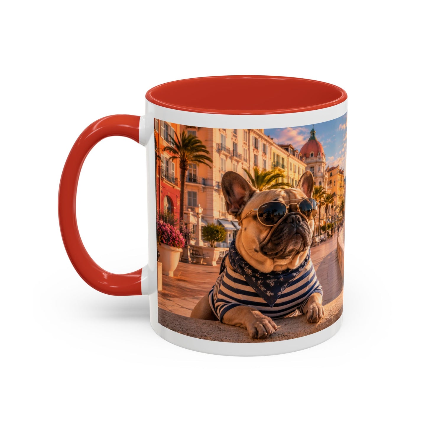 French Bulldog Beach Time Coffee Mug (11oz)