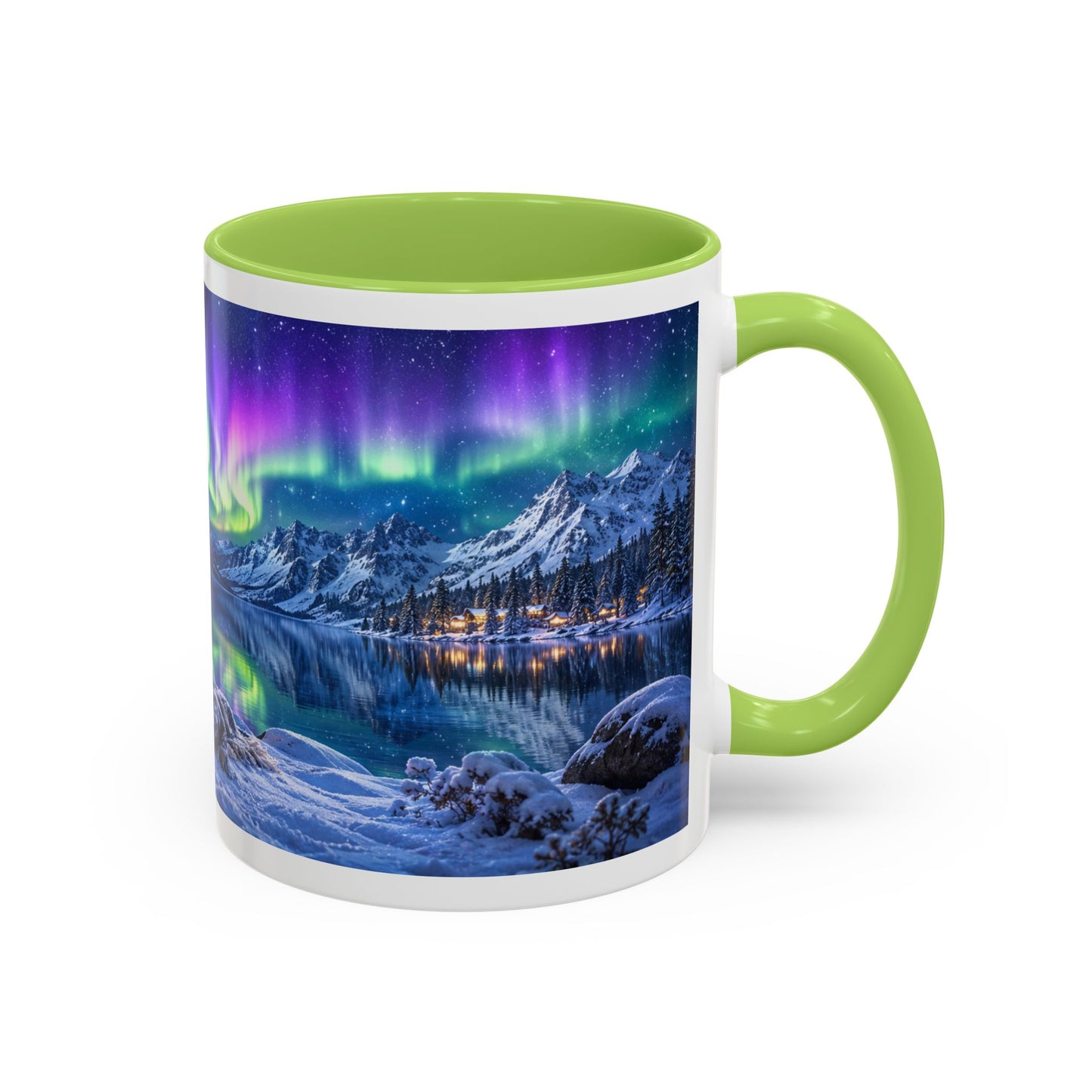 Corgi Under the Northern Lights Coffee Mug (11oz)