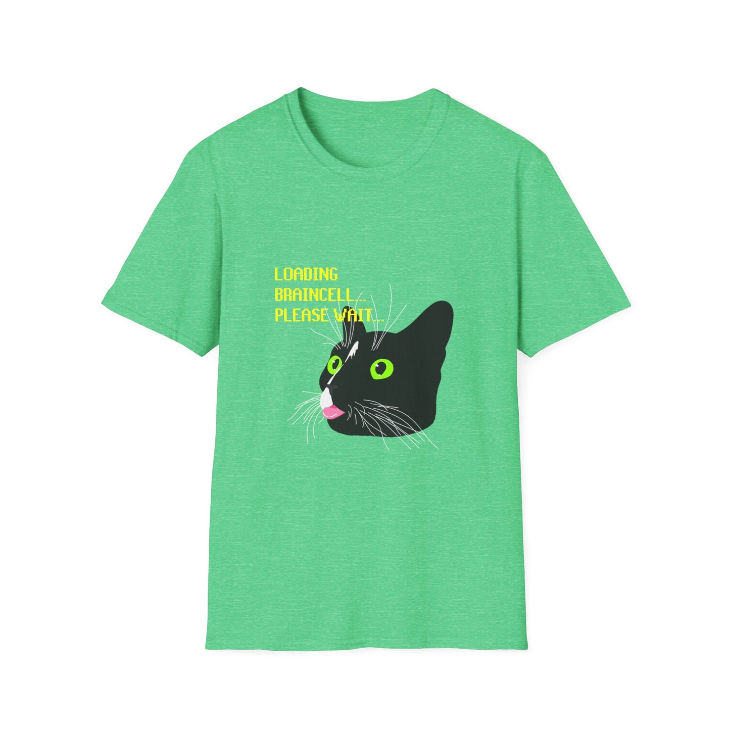 Cat T-Shirt - Loading Braincell Please Wait