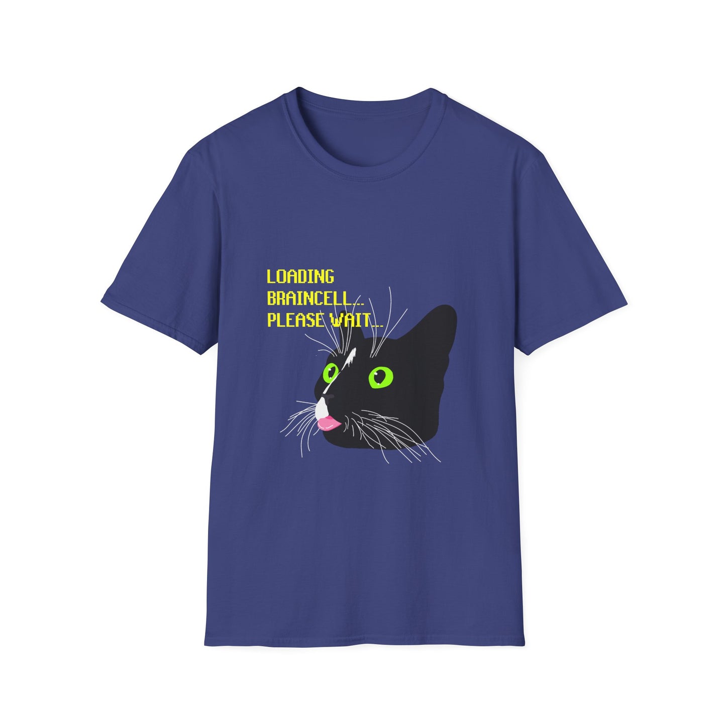 Cat T-Shirt - Loading Braincell Please Wait