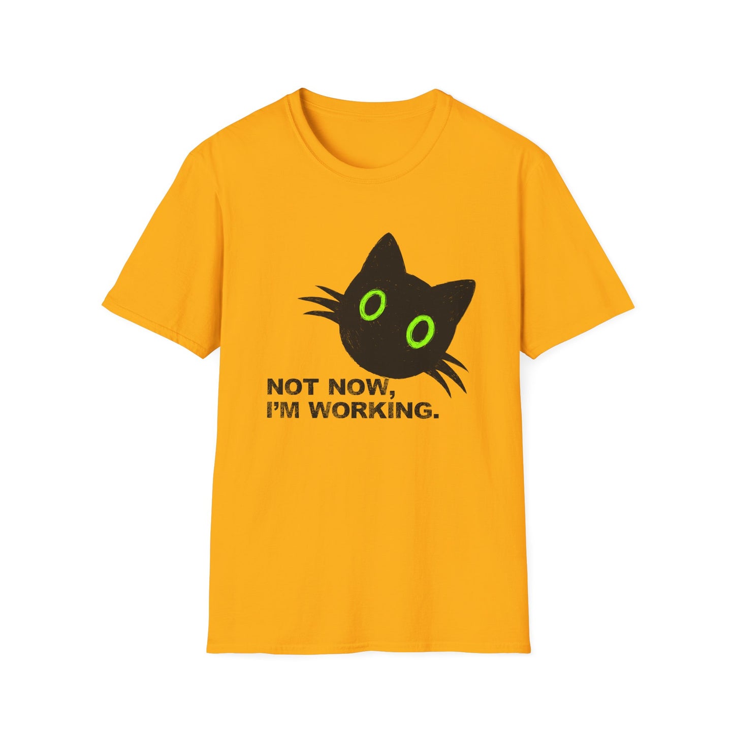 Not Now, I'm Working Cat T-shirt