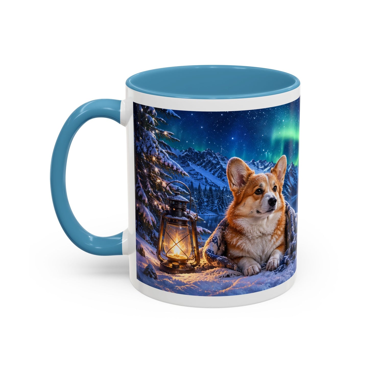 Corgi Under the Northern Lights Coffee Mug (11oz)