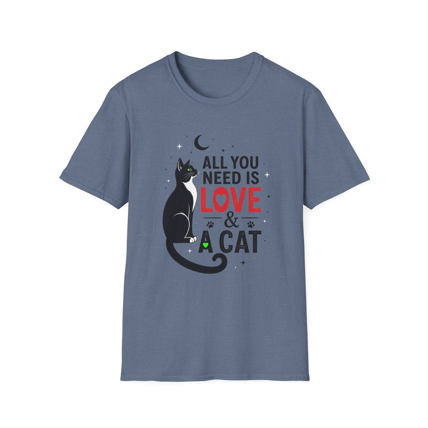 All You Need Is Love & A Cat T-Shirt