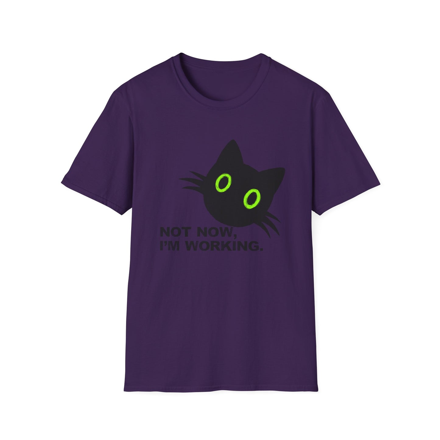 Not Now, I'm Working Cat T-shirt