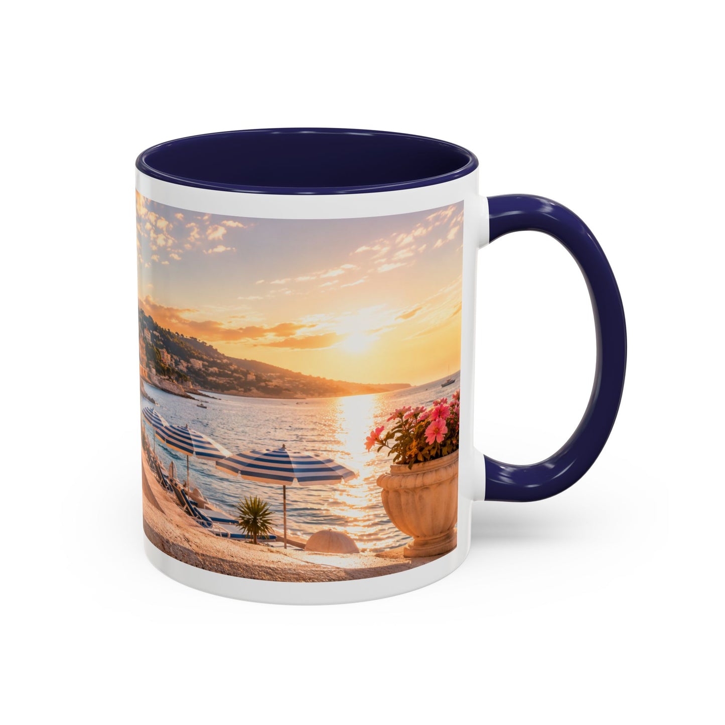 French Bulldog Beach Time Coffee Mug (11oz)