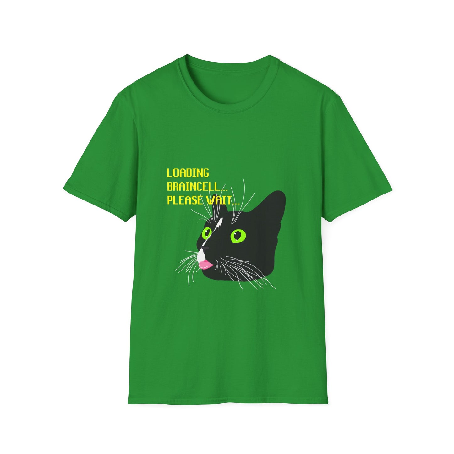 Cat T-Shirt - Loading Braincell Please Wait