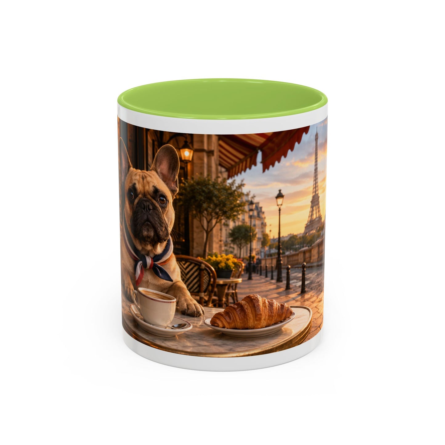 French Bulldog Paris Café Coffee Mug (11oz)