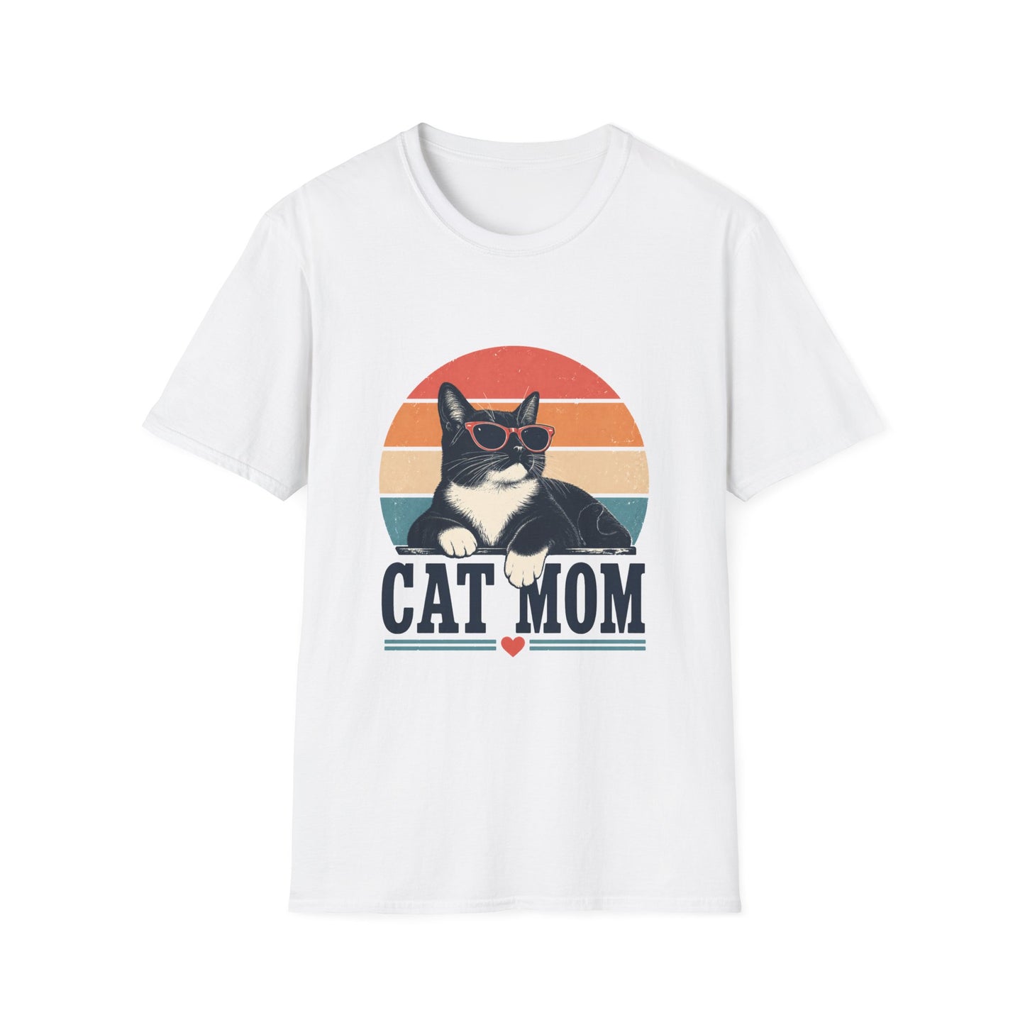 Cat Mom T-Shirt Tuxedo Cat