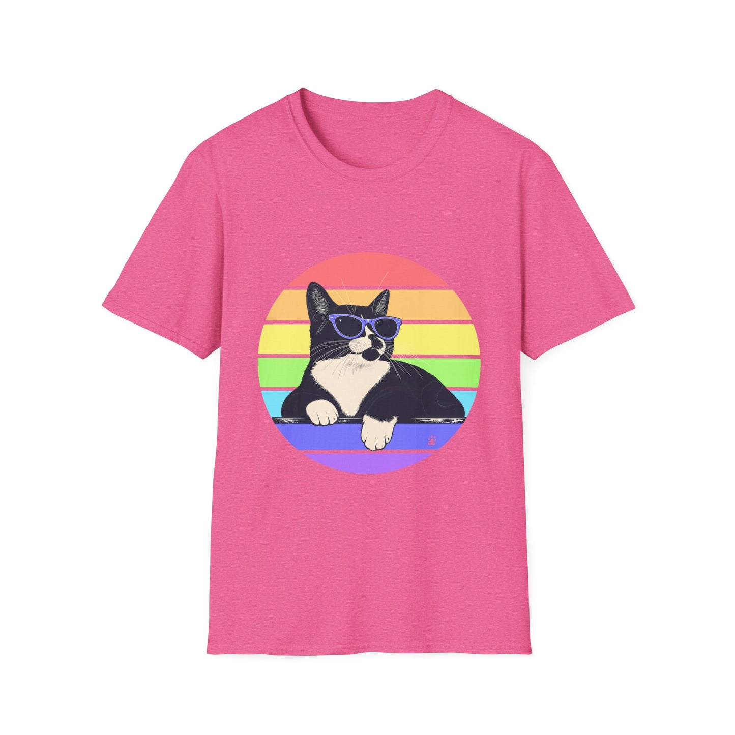 Charlie- Pastel Retro Rainbow T-shirt