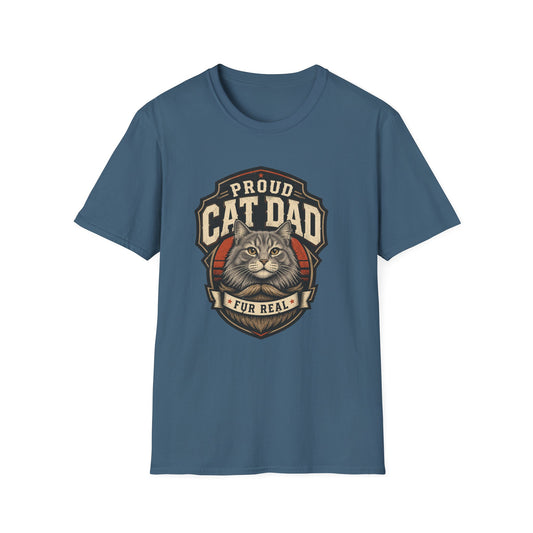 Cat Dad T-Shirt — Proud Cat Dad Fur Real