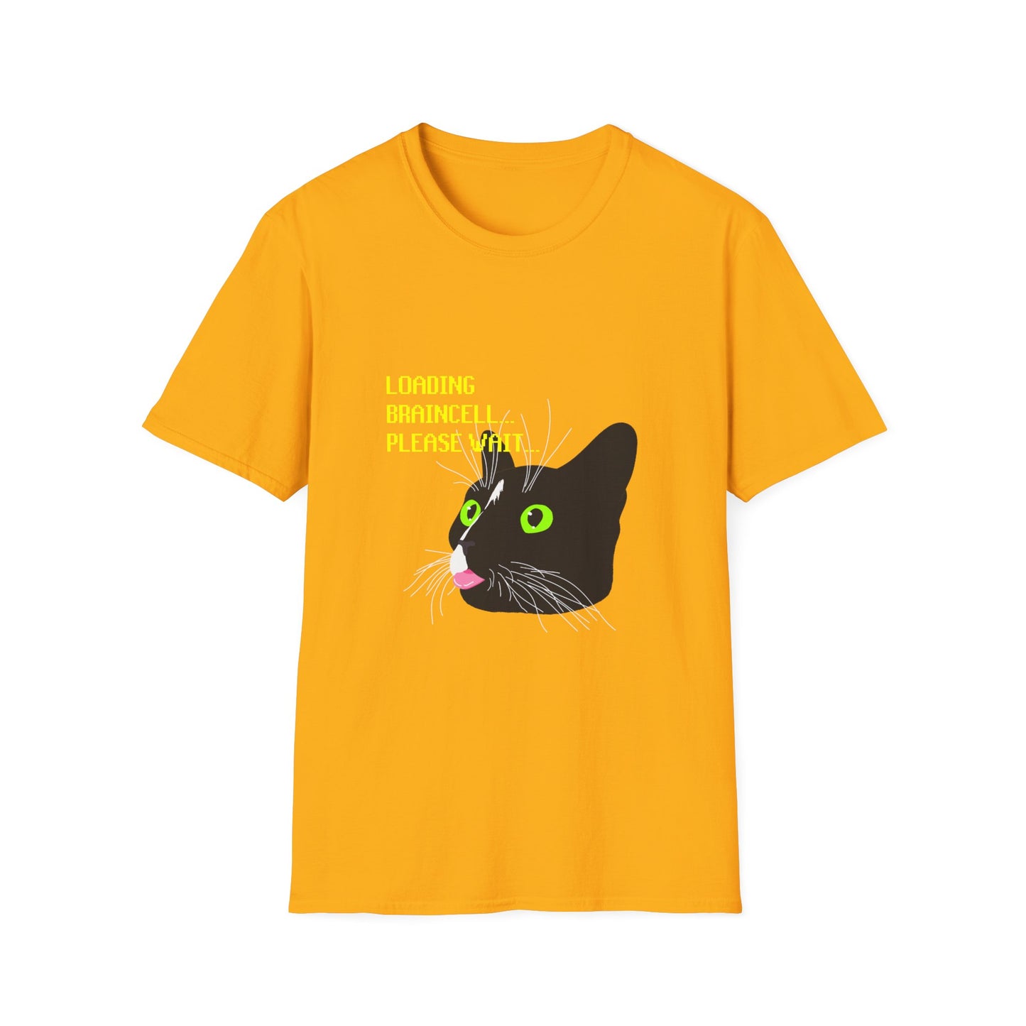 Cat T-Shirt - Loading Braincell Please Wait