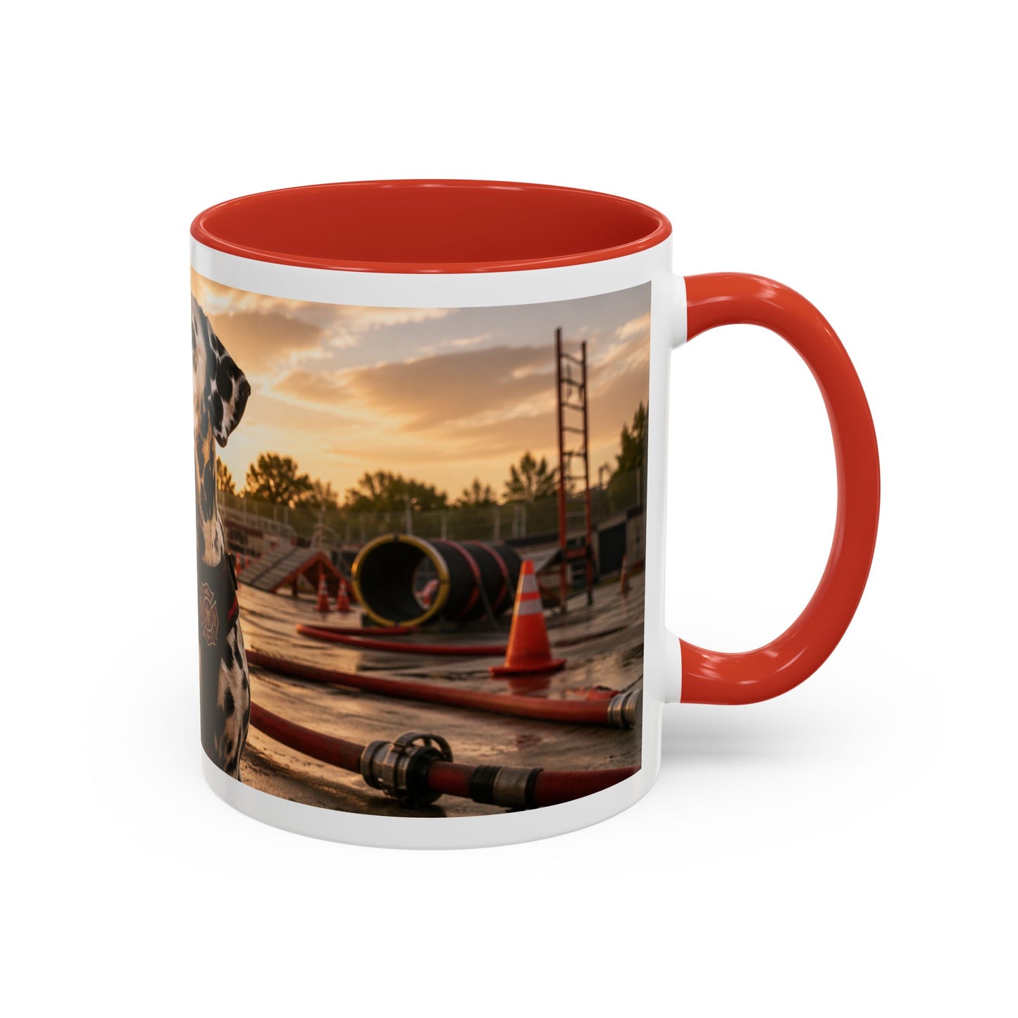 Dalmatian Firehouse Sunset Coffee Mug (11oz)