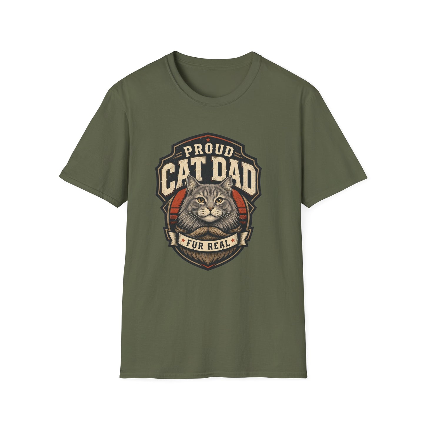 Cat Dad T-Shirt — Proud Cat Dad Fur Real