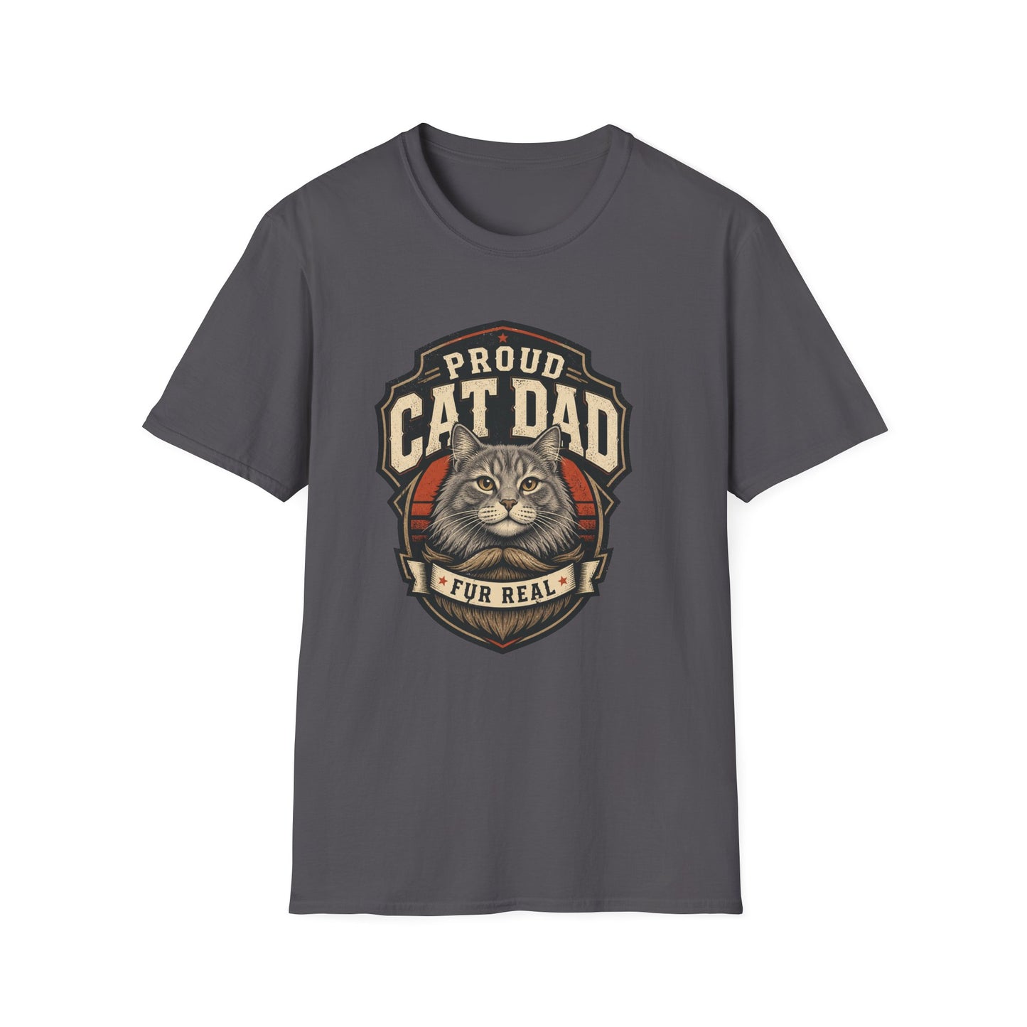 Cat Dad T-Shirt — Proud Cat Dad Fur Real