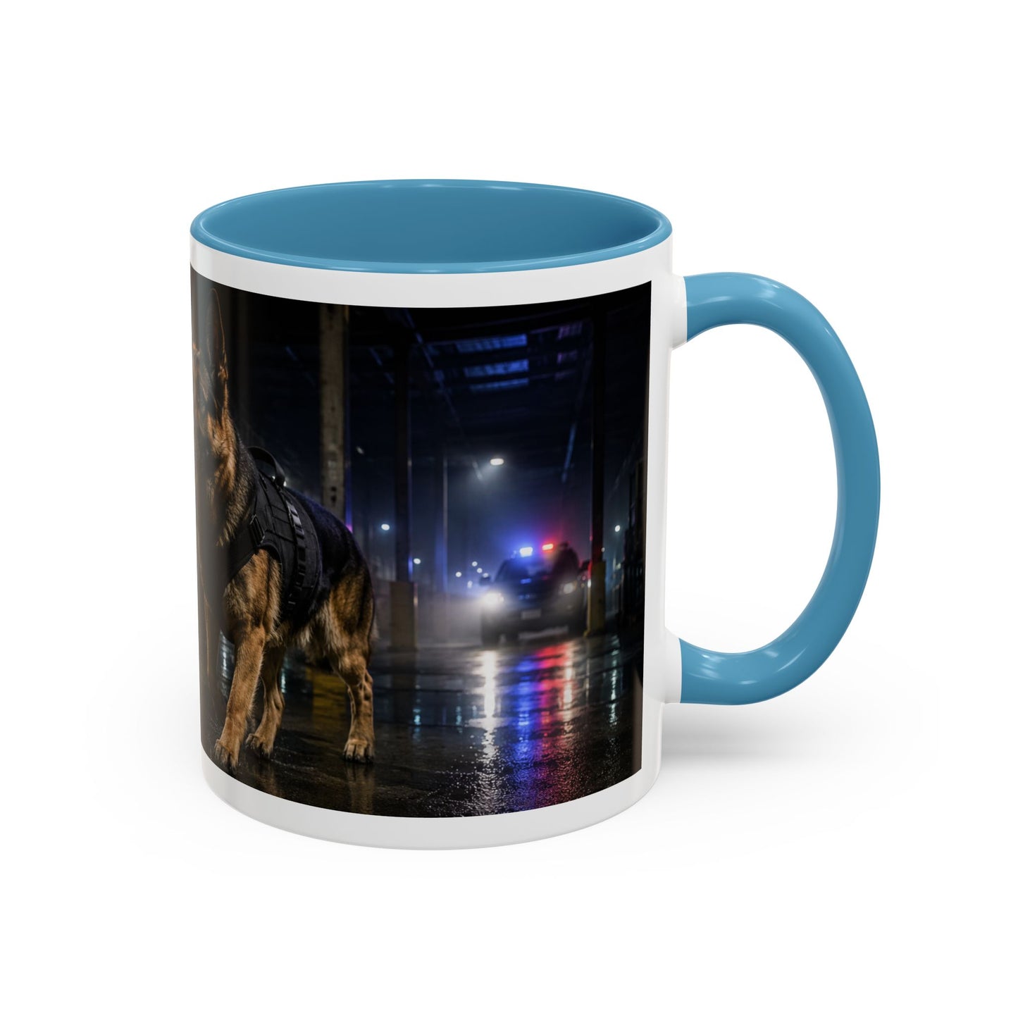 German Shepherd Police Dog Accent Mug (11oz)