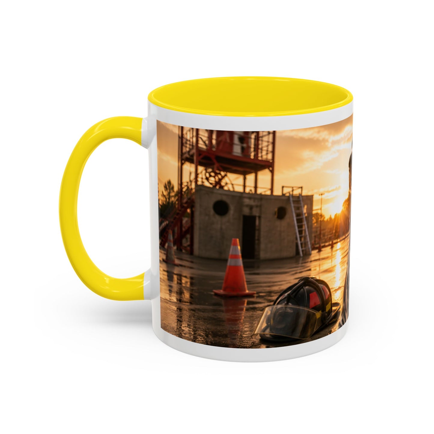Dalmatian Firehouse Sunset Coffee Mug (11oz)