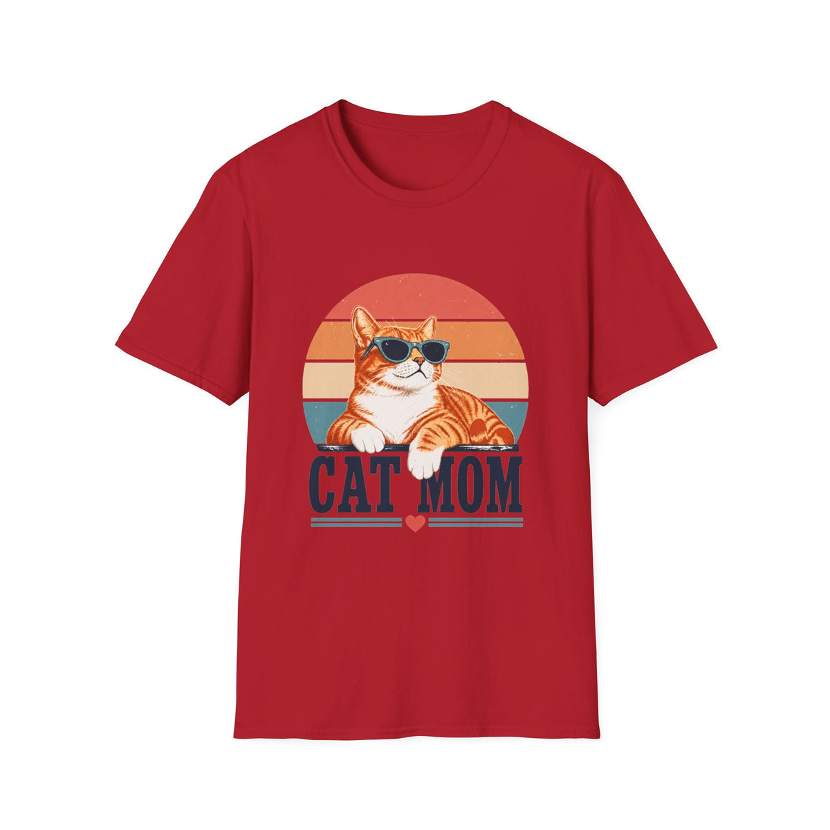 Cat Mom T-Shirt - Orange